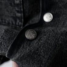 Charger l'image dans la galerie, HOMME - DANIEL - CHEMISE EN DENIM (bleu/gris délavé/jaune moutarde)