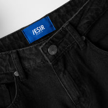 Charger l'image dans la galerie, UNISEX - Noah - Jean évasé (bleu/noir)