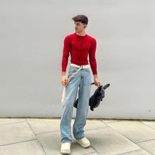 Charger l'image dans la galerie, UNISEX - Marcel Jeans (bleu/gris foncé/jaune moutarde)