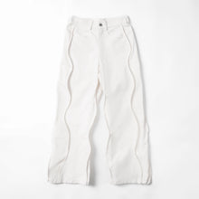 Charger l'image dans la galerie, HOMME - PANTALON KAKI WAVE (blanc/noir)