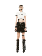 Load image into Gallery viewer, SSSS - WOMEN - Multi Buckle Pleated - Skirt (black)

