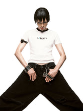 Load image into Gallery viewer, SSSS - MEN - Liberty - Baby tee (white)

