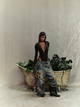 Lade das Bild in den Galerie-Viewer, UNISEX - PHASE - CAMO DENIM PANTS
