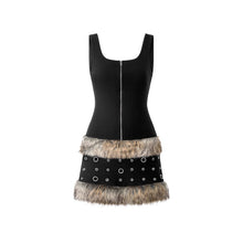 Lade das Bild in den Galerie-Viewer, SSSS - WOMEN - Regina Faux - Mini Dress (black)
